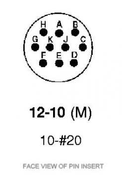 6026-12-10PC Amphenol 10-Way Plug Crimp Contacts