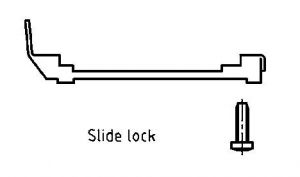 165X11659X Conec D-Sub Zinc die-cast hood with slide lock