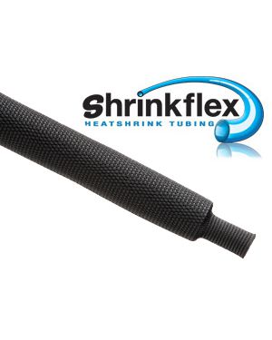 H2F1.18BK Fabric Heat shrink tubing 1-3/16-Inch Black
