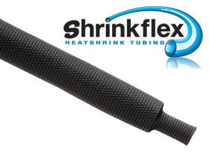 H2F2.36BK Fabric Heat shrink tubing 2-Inch Black