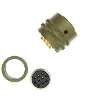 DTL06E12-10S Plug with environmental back nut MIL-DTL-26482 10-Way