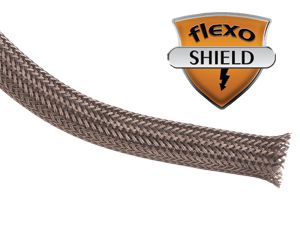 FSN0.13SV Flexo Shield EMI Aramid Sleeving 1/8 Nominal