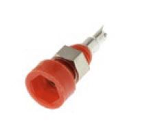 R921-921 Radiall 2mm Insulated Panel Test Socket Red