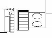 SW4-17S-3TC MIL-DTL-38999 Series III  EMI/RFI knit mesh Screen trap adapter with heat shrink boot groove